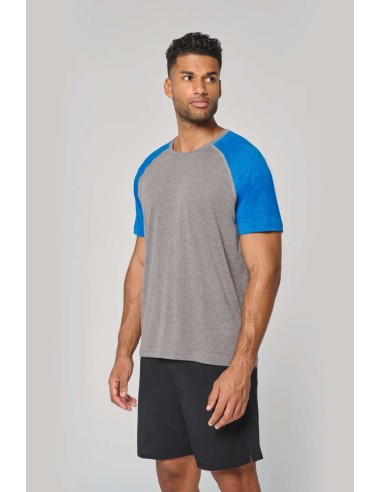 PRO-PA4010-ADULT TRIBLEND TWO-TONE SPORTS SHORT-SLEEVED T-SHIRT